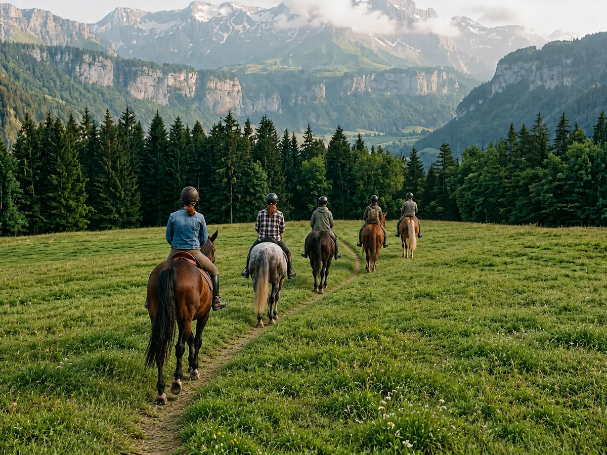 Balade à cheval en Haute-Savoie, autour de Sales