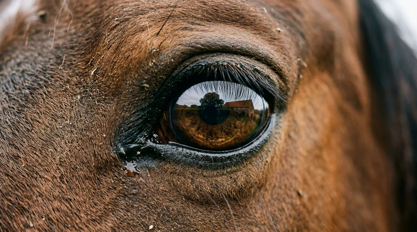 Un regard de cheval, L'Île Verte Ferme Équestre, Sales