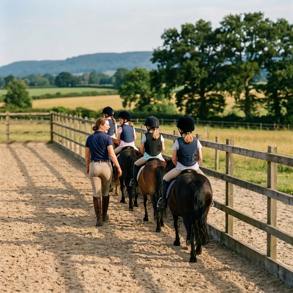 Cours de poney à Sales, Haute-Savoie